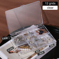 12/30 Case Box Earring Waterproof Pill Medicine Compartment Plastic Portable Storage Container Double Grids Jewelry