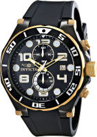 Invicta Mens 15396 Pro Diver Analog Display Japanese Quartz Black Watch