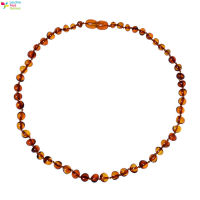 LT【ready stock】Baby Kids Amber Necklace Teething Irregular Amber Necklace Pain Reduceของเล้นเด็ก1【cod】