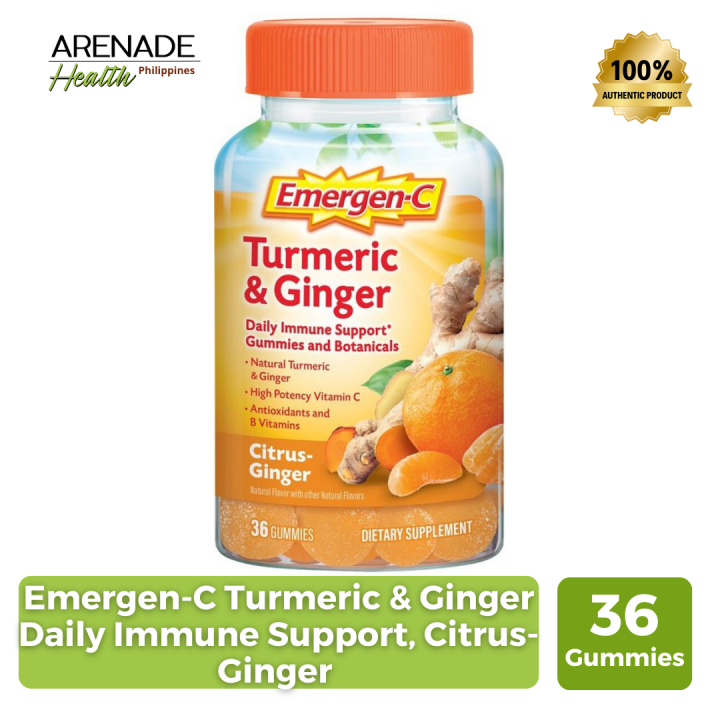 EmergenC Turmeric & Ginger Daily Immune Support, CitrusGinger (36
