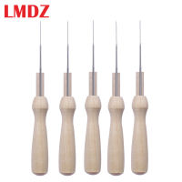 LMDZ 5Pcs Wooden Handle Felting Needles Wool Poked Tools Portable Handmade DIY Wool Doll Craft Felting Accessories