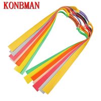 【hot】◑  6pcs Powerful Flat Rubber Band 0.5mm-1.2mm Elasticity Outdoor Catapult Shooting Accessories