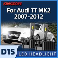 Kingsofe 2ชิ้นไฟหน้ารถมอเตอร์ไซค์แบบ Led D1s รถหลอดนำแสงสูงต่ำ6000K ชิป Csp เหมาะสำหรับ Audi Tt Mk2 2007 2008 2009 2010 2011 2012