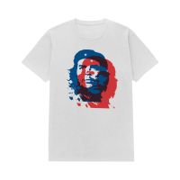 เสื้อยืดโอเวอร์ไซส์เสื้อยืด ลาย Rockerstar Che Guevara สีฟ้า แดง ขาวS-4XL  GKFW