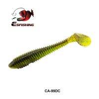 ESFISHING เหยื่อตกปลา Vibro Fat 65 100 125Mm ซิลิโคนนุ่มเบ็ดเพสก้าเทียมฉีดกลิ่นปลาเกลือหนัก