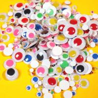 200pcs/300pcs Plastic Eyeball Eyes Scrapbook with Adhesive Sticker Kids Handmade Toys