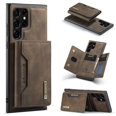 (new style phone case)เคสแบบ2 In 1สำหรับ Samsung Galaxy S22 S21 Plus Note 20,เคสกระเป๋าสตางค์ A33 A32 A22เป็นพิเศษพร้อมยี่ห้อเครื่องหนังกระเป๋าเก็บบัตร