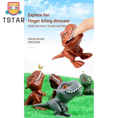 TS【ready Stock】Finger Dinosaur Anime Action Figures Toys Funny Creative Tricky Tyrannosaurus Egg Simulation Dinosaur Model Toy【cod】