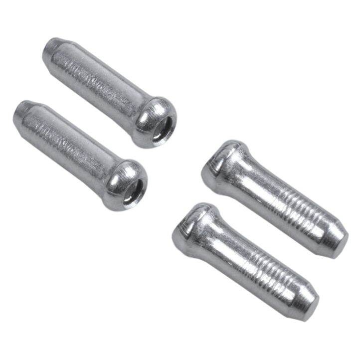 200X Bicycle Bike Shifter Brake Cable Tips Caps End Crimp Silver