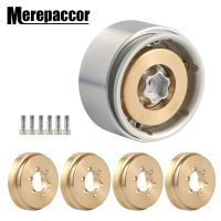 4PCS VP Wheel Weight Copper Heavy Duty Internal Wheel Rims Hub for 1/10 RC Car SCX10 TRX4 Brass Block Remote Control Car Parts