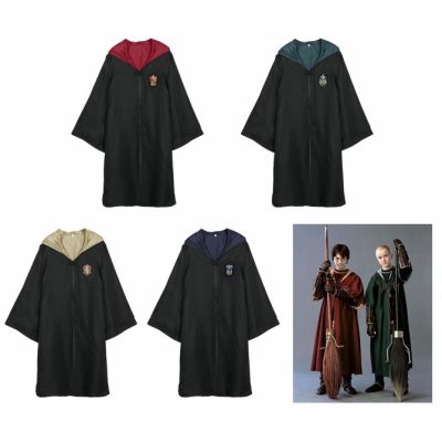 เสื้อคลุมคอสเพลย์ฮาโลวีน Godric Gryffindor Magic Robe สีดํา สําหรับผู้ใหญ่