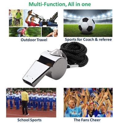 Rugby Whistle School Steel Cheer Stainless Party Football Survival Whistle Basketball Referee [hot]Metal Silbato Training Sport