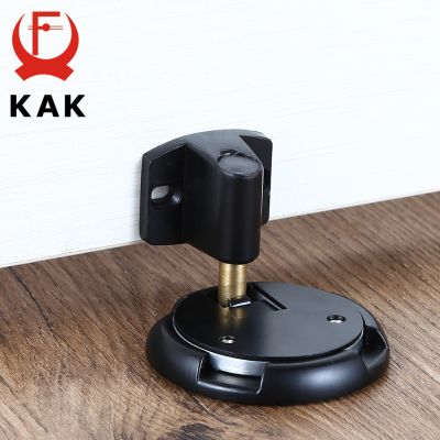 【cw】 KAK Mechanical Doorstop Nail-free Sticker Zinc Alloy Door Stopper Heavy Duty Holder Non-Punch Stop Hardware
