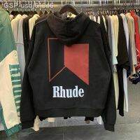 สไตล์ตามท้องถนน Rhude Com Capuz Das Mulheres Dos Homens De Alta Rua Solta Melhor Qualidade Rhude Rhoodie Pullovers Casules Streetwear Moletom Do Gotoais