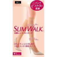 Direct from Japan Compression Stockings Slim Walk Bikikyaku Short Stockings M-L Pure Beige Compression Stockings AskDoctors Below-Knee Pants Style etz