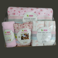 Minene Pink Floral Newborn Gift Set