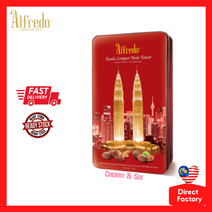 [Souvenir] Alfredo KLCC Twin Tower Tin Box 180g Assortment *Milk ...