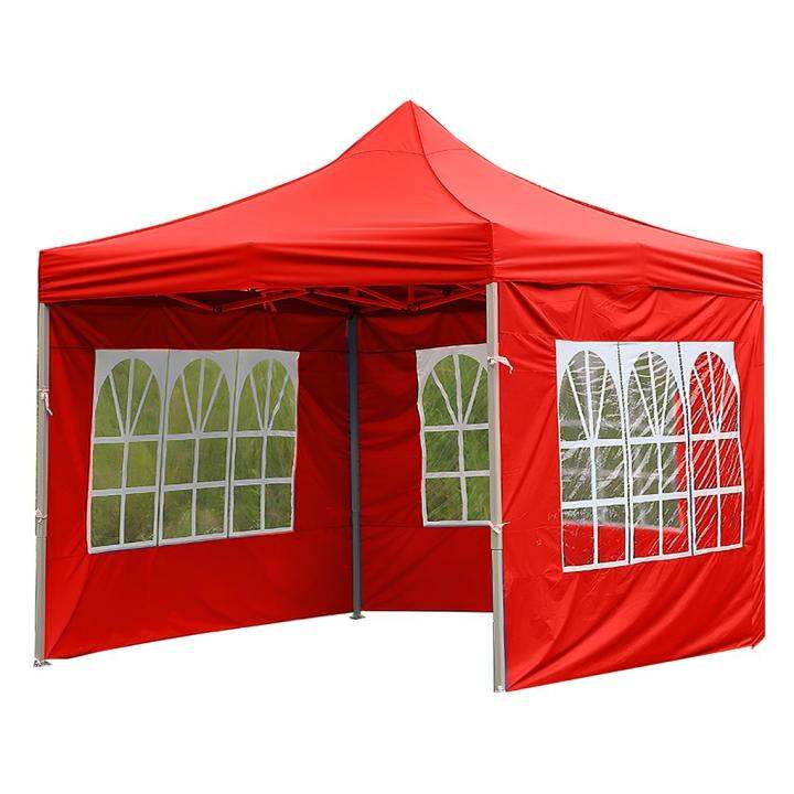 canopy-side-panel-tent-foldable-oxford-cloth-garden-shade-waterproof-awning-with-clear-window-sidewall-outdoor-bbq-white