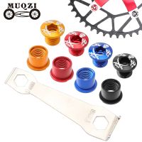 MUQZI 5 Pairs MTB Road Bike Chainring Screws Crank Bolts Single Double Plate Aluminum Alloy Cycling Crankset Chain Wheel Screw