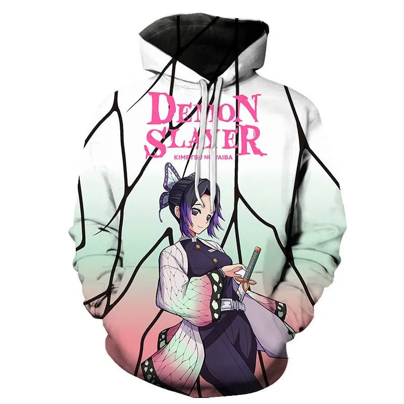 Mulheres Hoodie Demon Slayer Anime Nezuko Graphic Harajuku Kawaii S A  Própria Tops Inverno Estética Bonito Suéter 4PHA De $375,48