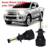 2PC 4ด้านข้างH4 6000Kไฟหน้ารถมอเตอร์ไซค์แบบLEDหลอดไฟแปลงชุดสำหรับIsuzu Dmax 1st Gen,ปี2005-2013