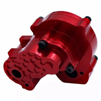 Transmission Gear Box Gearbox Housing Accessories Metal Replacement for FMS FCX24 1/24 RC Crawler Car ,Red