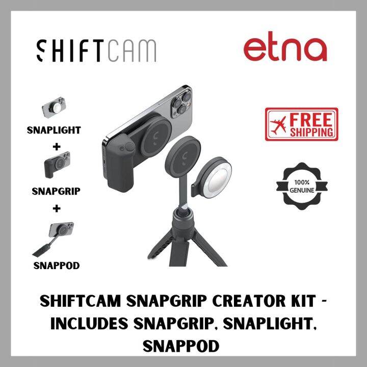 ShiftCam SnapGrip Creator Kit Includes SnapGrip, SnapLight, SnapPod