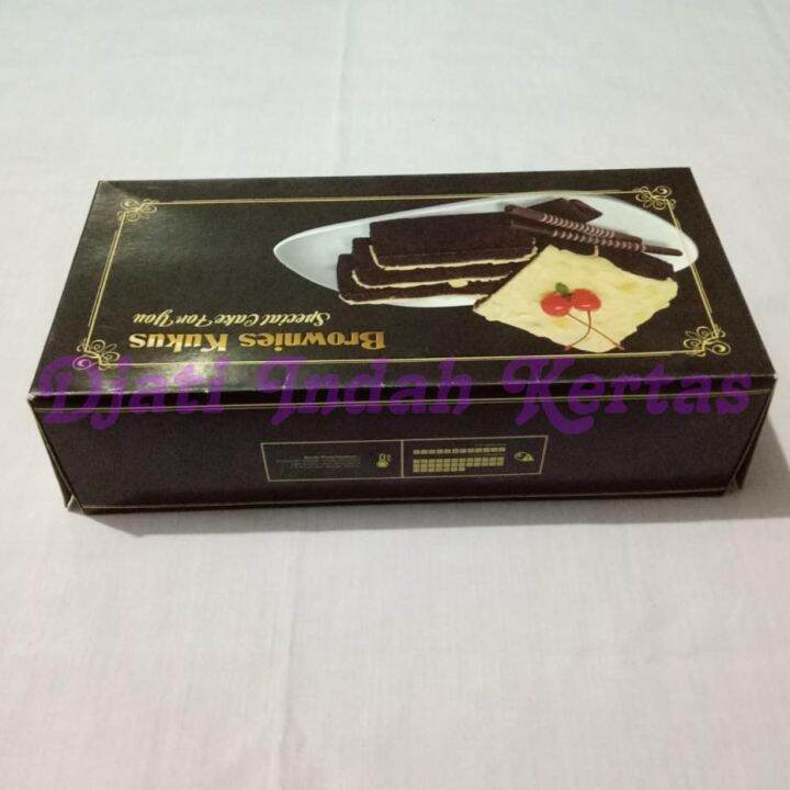 Kardus Kemasan Kekinian Kue Brownies Kukus / Dus Bronis Uk. 25 x 12 x 7