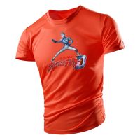 Mens Tshirt Sports Home Simple 2D Printing Trend Quick Dry Clothing Ultraman Short Sleeves 100% cotton T-shirt