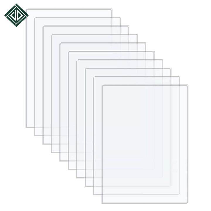 10 Pieces 1MM Thickness Acrylic Sheets Clear Extruded Plexiglass For