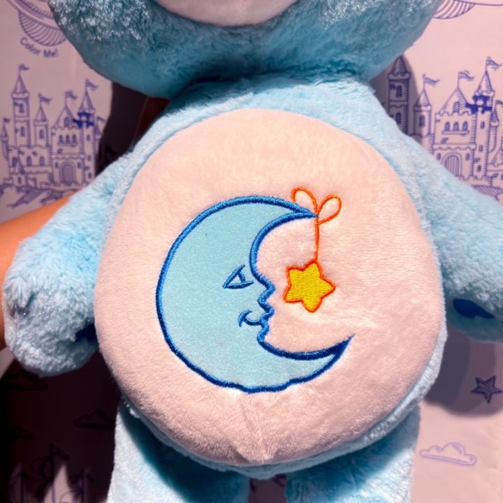 ตุ๊กตาแคร์แบร์-carebears-bed-time-bear-21-นิ้ว-52cm-มือสองนำเข้าจากอเมริกา-สินค้าคุณภาพดี-ทำความสะอาดแล้ว