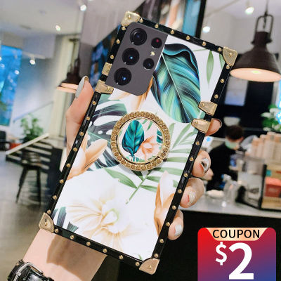 MUSUBO Luxury Phone Cases For Samsung Galaxy S21 Ultra S20 Fe S10 S9 Note 20 Plus A71 A51 a70 Shockproof Square Soft Cover Girls