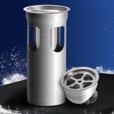 Floor Drain Stainless Steel Strainer Bath Basin Sewer Core Gravity Flip Cover Anti-clogging Pest Proof Drain Bathroom Accessory  by Hs2023