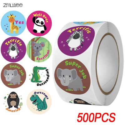 hot！【DT】✺✼  Stickers Kids Reward Label Cartoon Zoo Animals Notebook Scrapbook StickerChildren Scrapbooking