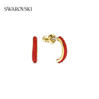 ต่างหูสวารอฟสกี้  Swarovski THE ELEMENTS simple large circle female earrings gift for girls jewelry