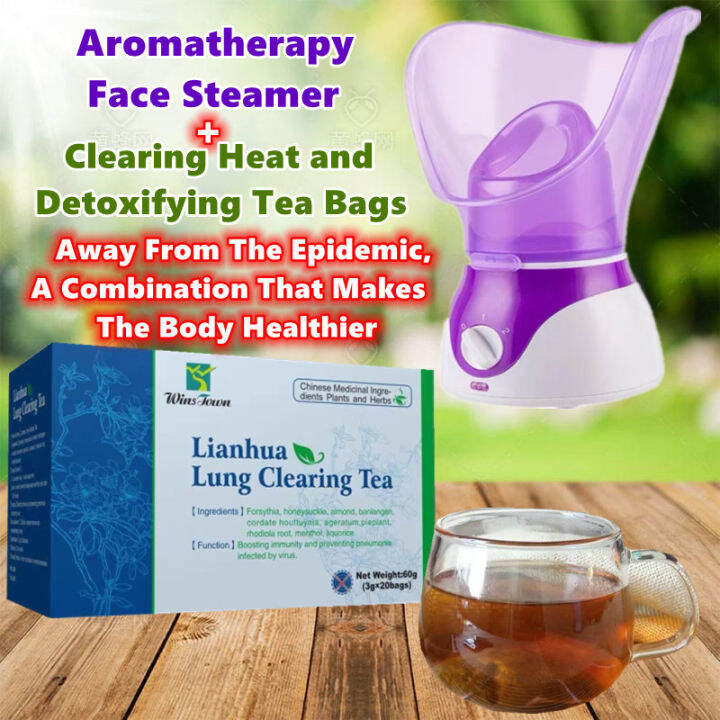 【Free Delivery of Face Steamer 】Immune Booster Lung Clearing Tea Away Herbaltea Bag 1box