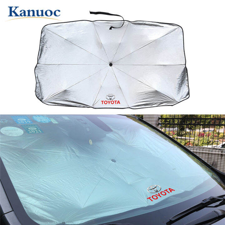 Car Windshield Sunshade Umbrella Front Glass Sunscreen Heat Insulation For Toyota Rav Camry