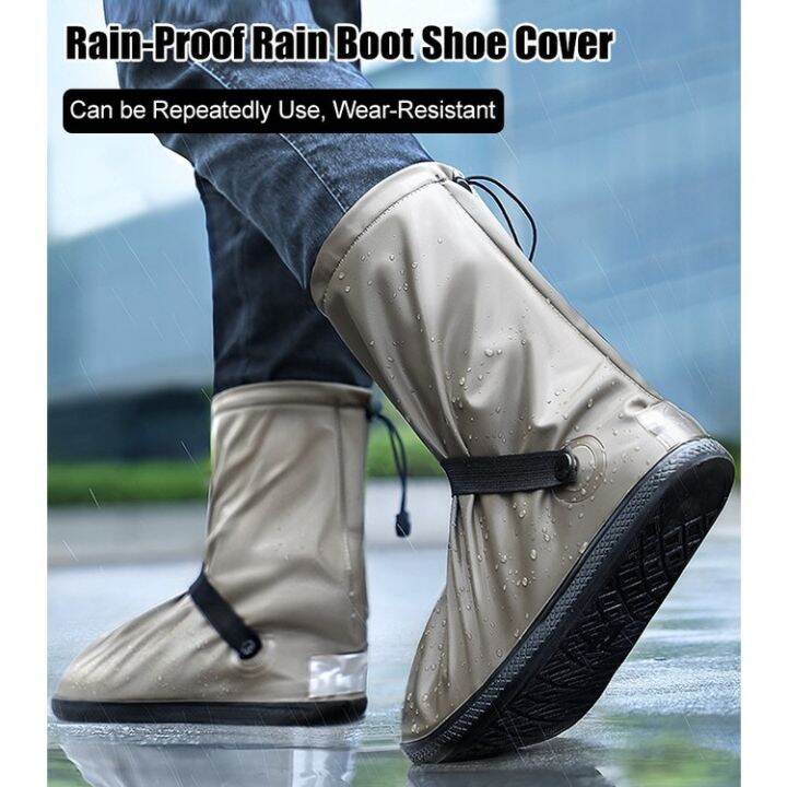 Malaysia Stock PVC RainProof Rain Boot Shoe Cover Lazada