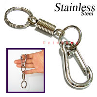 CARABINER SNAP RING USA. Stainless Steel Keyring Hooks Key Chain B/s#L (#103)