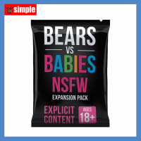 Exploding kittens Bears VS babies: nsfw expansion Pack (เนื้อหาที่ชัดเจน-ผู้ใหญ่เท่านั้น!) เกมไพ่อายุ 18 ปี + เกมปาร์ตี้เพื่อน