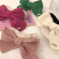 [COD] Korean diamond-encrusted letter bow hair clip simple girl heart duckbill sweet accessories female