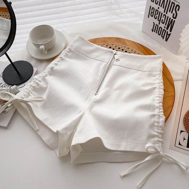 Women's Pants 2023 Summer Large Zipper Shorts Women's High Waist