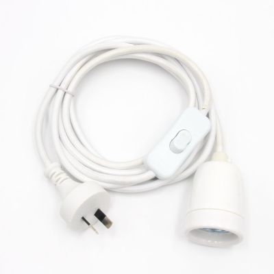 3 Meters Australia Plug Power Cord onoff Switch With Ceramic Lamp Holder E27 Hanging Light Cords Kit