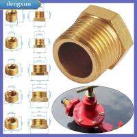 DENGXUN เข็มเจาะท่อ ฝาท้ายรถ 1/8 "1/4" 3/8 "1/2" 3/4" อะแดปเตอร์ตัวเชื่อมต่อ อุปกรณ์ติดตั้งปลั๊ก ทนทานต่อการใช้งาน ด้ายชายหญิง ข้อต่อท่อร่วม ท่อพียู