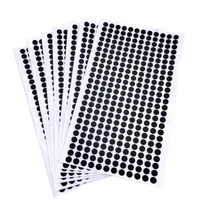 500/1000pcs Black Eva Foam Dot Round Shape 7mm Single Sided Self Adhesive Foam Tape for Craft DIY Office Adhesives Tape
