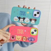 ◘✱▣ เคสโทรศัพท์มือถือ ลายการ์ตูนมิกกี้ มินนี่เมาส์ 3 in 1 สําหรับ IPhone 13 12 11 7Plus X XS XR XSMAX