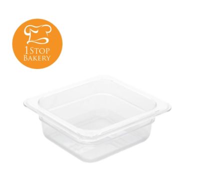 Polycarbonate Containers Gn 1/6 X 65 Mm. Dim 176x162x65 Mm.