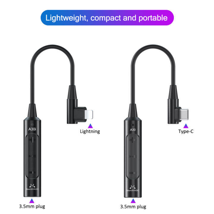 SoundMAGIC A30 A30i Portable Headphone Amplifier 3.5mm Audio Typec