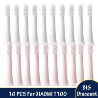 ZZOOI 10PCS For XIAOMI MIJIA T100 Replacement Brush Heads Sonic Electric Toothbrush Vacuum DuPont Soft Bristle Suitable Nozzles