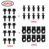 35Pcs สำหรับ Toyota Body Bolts U-Nut คลิป M6เครื่องยนต์ภายใต้ฝาครอบ Splash Shield Guard Fender Liner Push Retainer Fastener Rivet คลิป